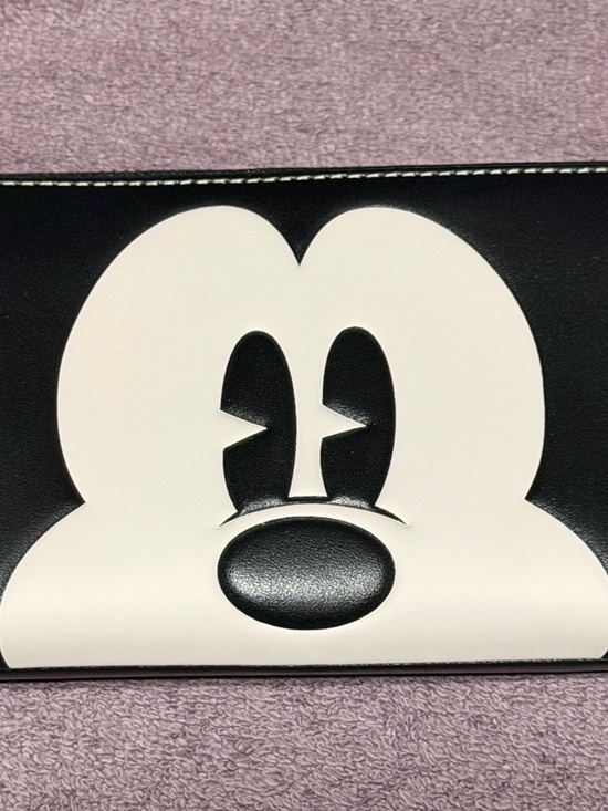 Coach Handbags - COACH DISNEY Mickey Mouse Black & White Leather Wallet